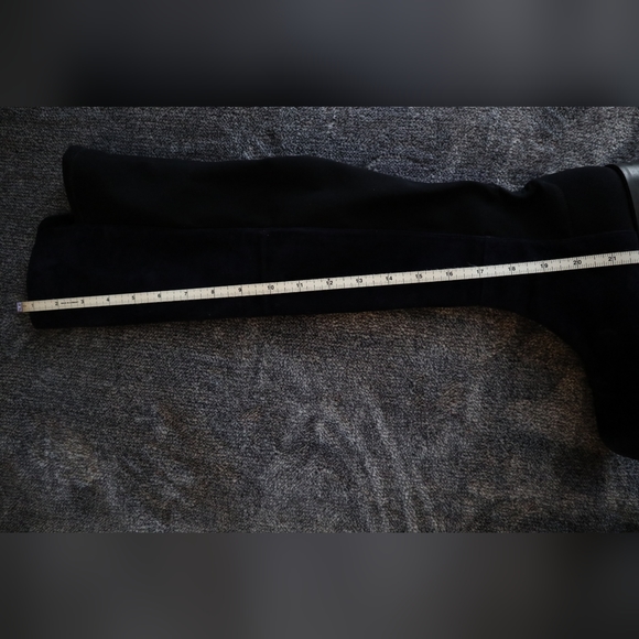 Stuart Weitzman blue suede over the knee boots - Picture 8 of 13